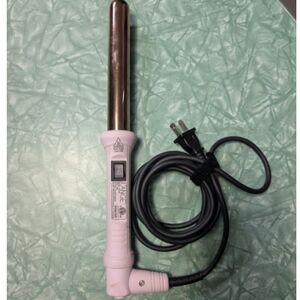 White Curling Iron with Black Cord